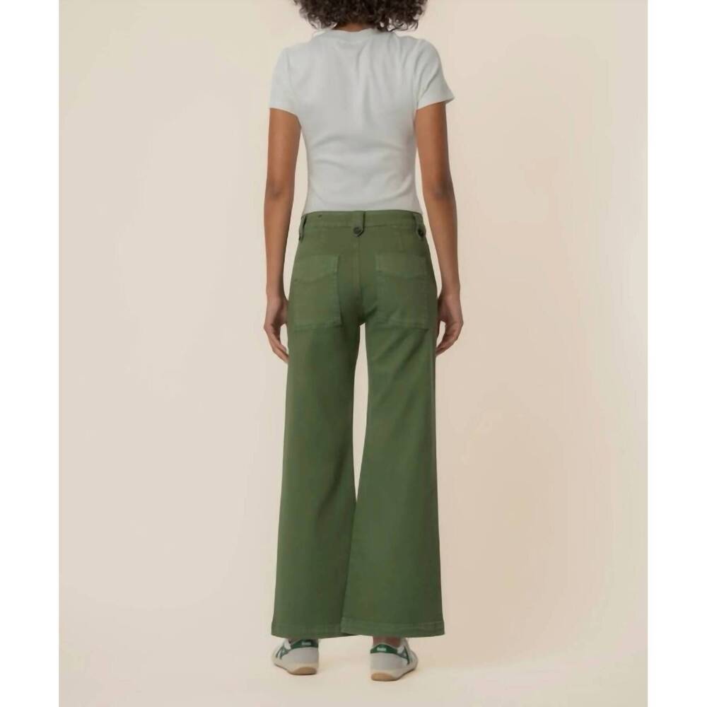 NEW KUT FROM THE KLOTH meg high rise wide leg jeans in dill - Picture 4 of 5